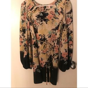 Floral Patterned Party Dress Size XS